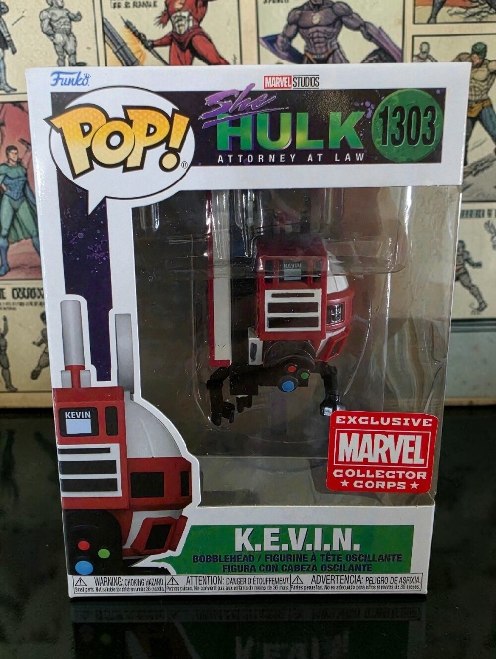 Funko Pop! Marvel She-Hulk K.E.V.I.N. #1303 Marvel Collector Corps Exclusive NIB